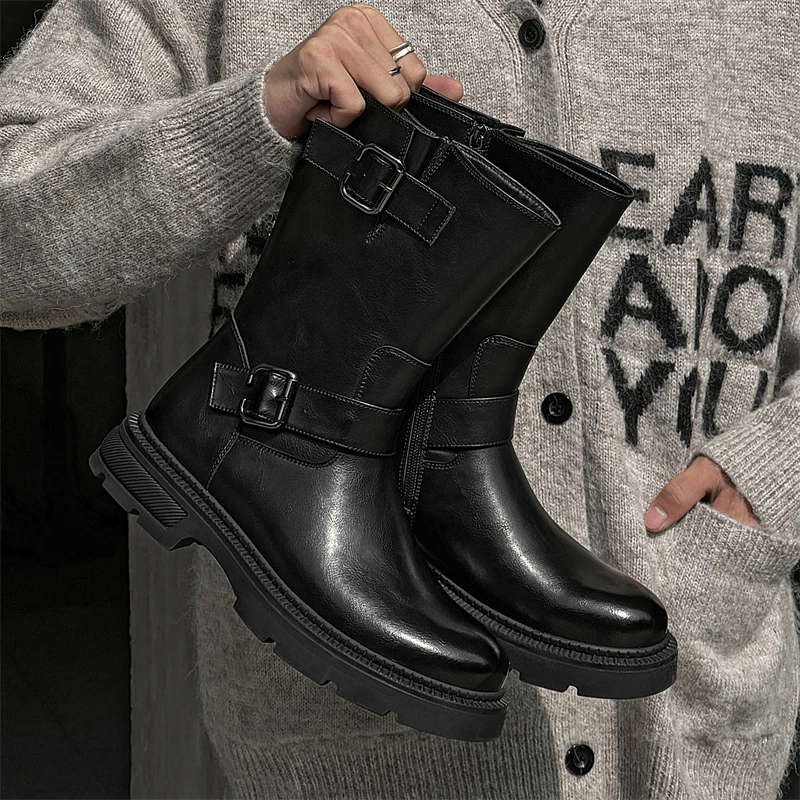 mens casual party nightclub high knight boots black stylish platform shoes cowboy original leather boot long motorcycle botas
mens casual party nightclub high knight boots black stylish platform shoes cowboy original leather boot long motorcycle botas