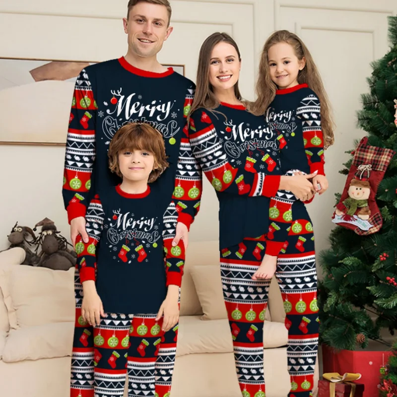 Long-sleeve Family Pajamas Set for Grandpa Grandma Dad Mom Daughter Son Christmas Cartoon Print Home Matching Clothes Outfits
Long-sleeve Family Pajamas Set for Grandpa Grandma Dad Mom Daughter Son Christmas Cartoon Print Home Matching Clothes Outfits