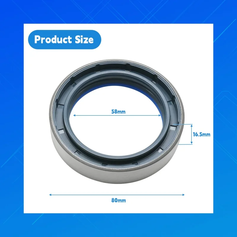 DMHUI high-quality construction machinery oil seals, Size 58x80x16.5 mm, COMBI SF6 style, applicable to Corteco 12012468B.
DMHUI high-quality construction machinery oil seals, Size 58x80x16.5 mm, COMBI SF6 style, applicable to Corteco 12012468B.
