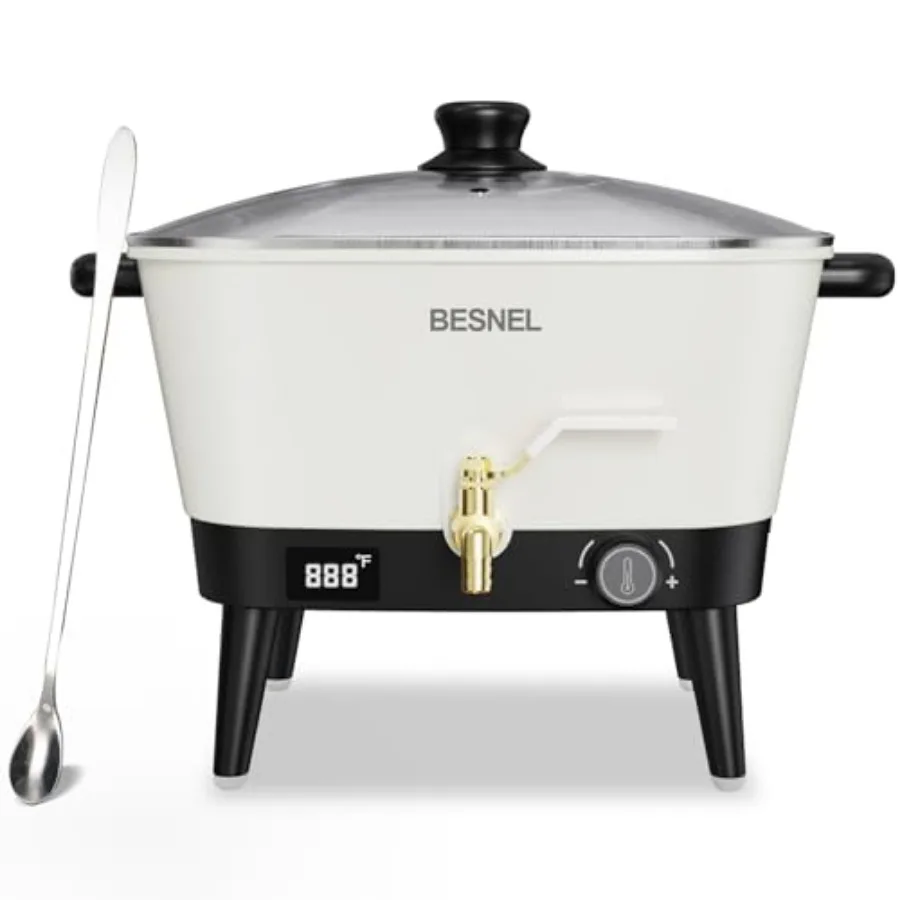 BESNEL Wax Melter for Candle Making 8Qts Candle Wax Melting Pot with Spout for Soy Wax Soap Base Electric Wax Melter for Candle
BESNEL Wax Melter for Candle Making 8Qts Candle Wax Melting Pot with Spout for Soy Wax Soap Base Electric Wax Melter for Candle