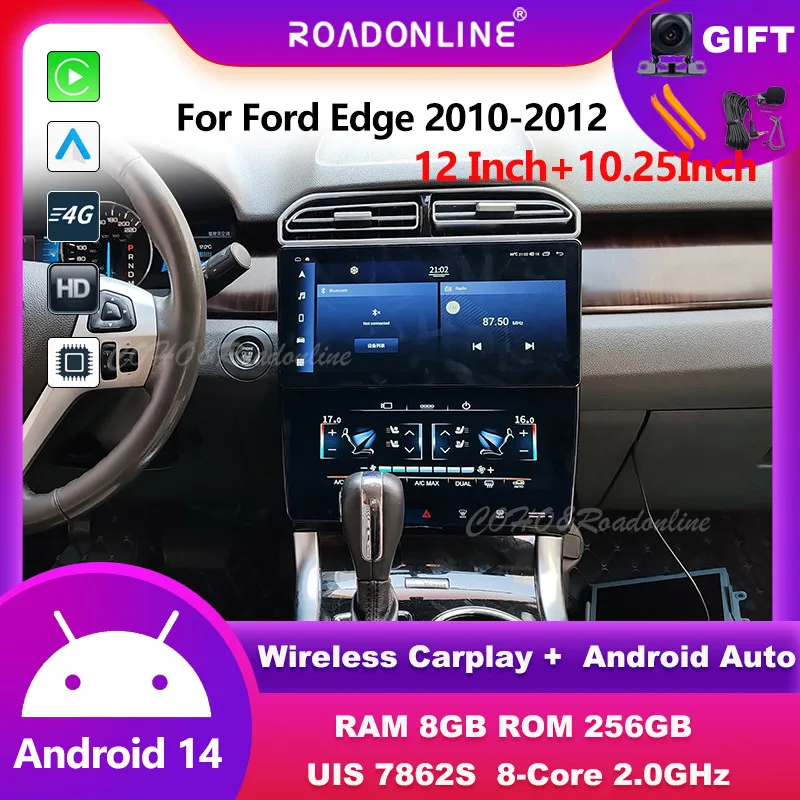 12+10.25inch For Ford Edge 2011-2012 Android 14 8-Core 8G+256G Car Multimedia Player Stereo Receiver Radio android Carplay
12+10.25inch For Ford Edge 2011-2012 Android 14 8-Core 8G+256G Car Multimedia Player Stereo Receiver Radio android Carplay