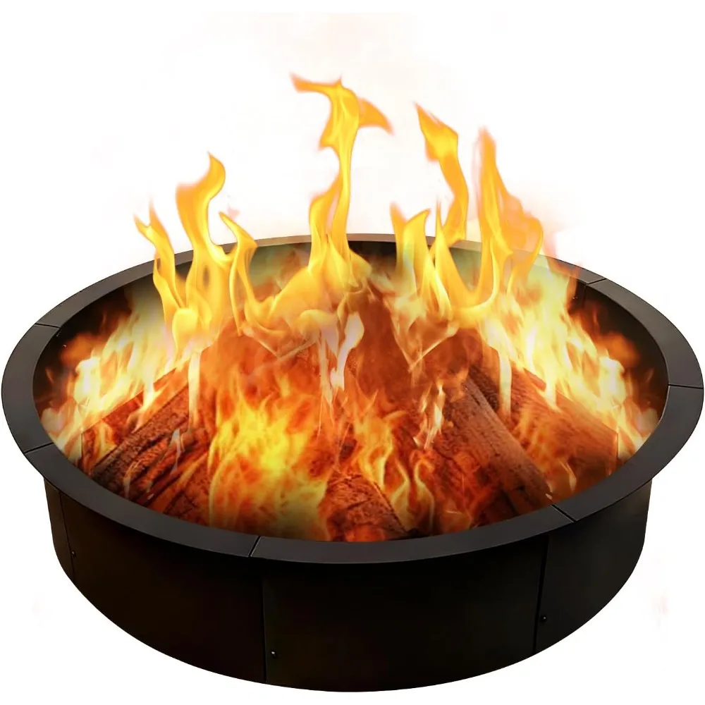 39'' Thickened Zinc-Coated Steel Fire Pit Ring for Outside Wood Burning, Heavy-Duty Above- and In-ground Fire Ring,Perfect Acces
39'' Thickened Zinc-Coated Steel Fire Pit Ring for Outside Wood Burning, Heavy-Duty Above- and In-ground Fire Ring,Perfect Acces