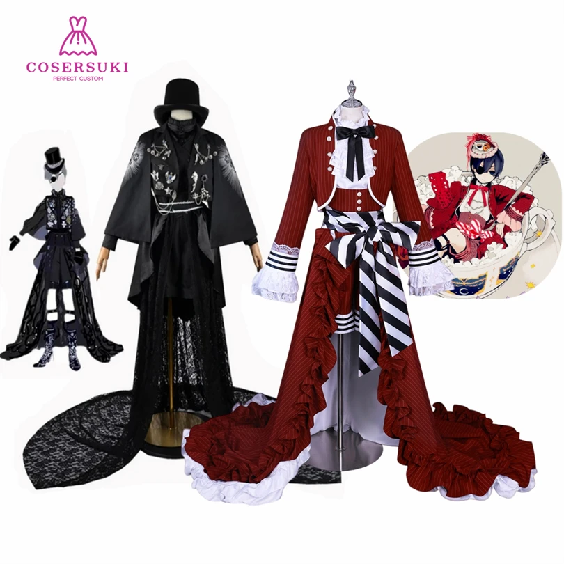 Black Butler Kuroshitsuji 15th Anniversary Ciel Phantomhive Black Tea Cup Cosplay Costume Helloween Comic-con Event Outfit
Black Butler Kuroshitsuji 15th Anniversary Ciel Phantomhive Black Tea Cup Cosplay Costume Helloween Comic-con Event Outfit