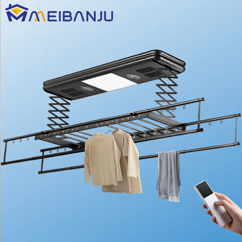 Electric Clothes Rack Home Automatic Voice Remote Control Self-drying Clothes Quilt Balcony Lifting Intelligent Clothes Dryer
Electric Clothes Rack Home Automatic Voice Remote Control Self-drying Clothes Quilt Balcony Lifting Intelligent Clothes Dryer