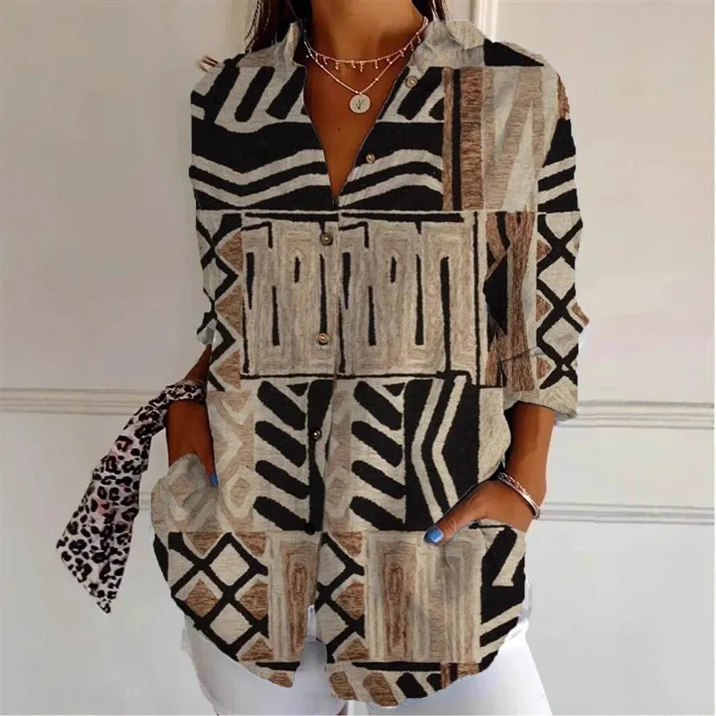 Women's Long Swedish Shirt Commute Style Printed 3D Effect Non-Shrinking Long Sleeve Shirt Other Fabric Women's Fashion
Women's Long Swedish Shirt Commute Style Printed 3D Effect Non-Shrinking Long Sleeve Shirt Other Fabric Women's Fashion