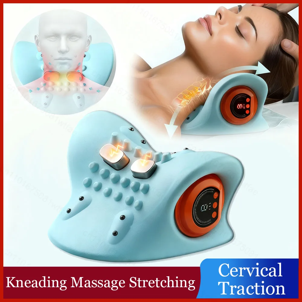 Электрическая массажная подушка для акупунктурных точек, Ems, импульсная вибрация, эргономичные носилки для шеи, коррекция тяги, облегчение боли в плечах
Электрическая массажная подушка для акупунктурных точек, Ems, импульсная вибрация, эргономичные носилки для шеи, коррекция тяги, облегчение боли в плечах