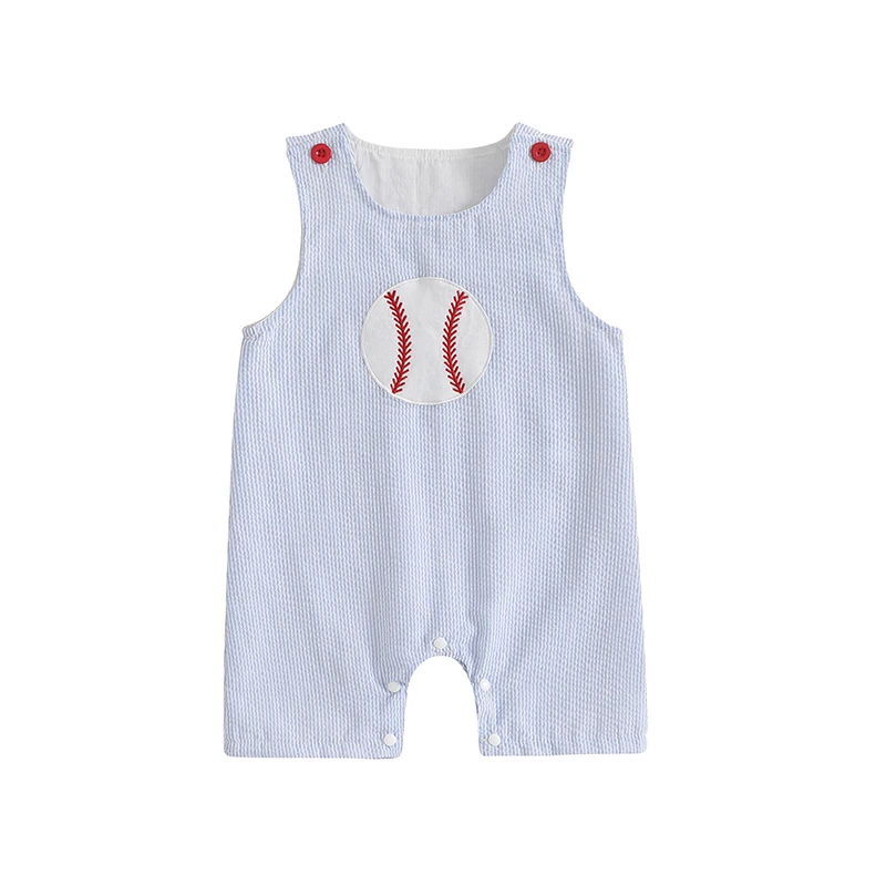 Baby Jumpsuit Sleeveless Striped Embroidery Baseball Overalls Clothes for Girls Boys
Baby Jumpsuit Sleeveless Striped Embroidery Baseball Overalls Clothes for Girls Boys