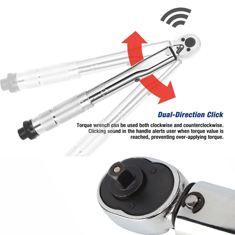A95I-Auto Disassembly Hand Tool 3/8 Inch Drive Torque Wrench Adjustable 19-110NM Torque Wrench Spanner
A95I-Auto Disassembly Hand Tool 3/8 Inch Drive Torque Wrench Adjustable 19-110NM Torque Wrench Spanner