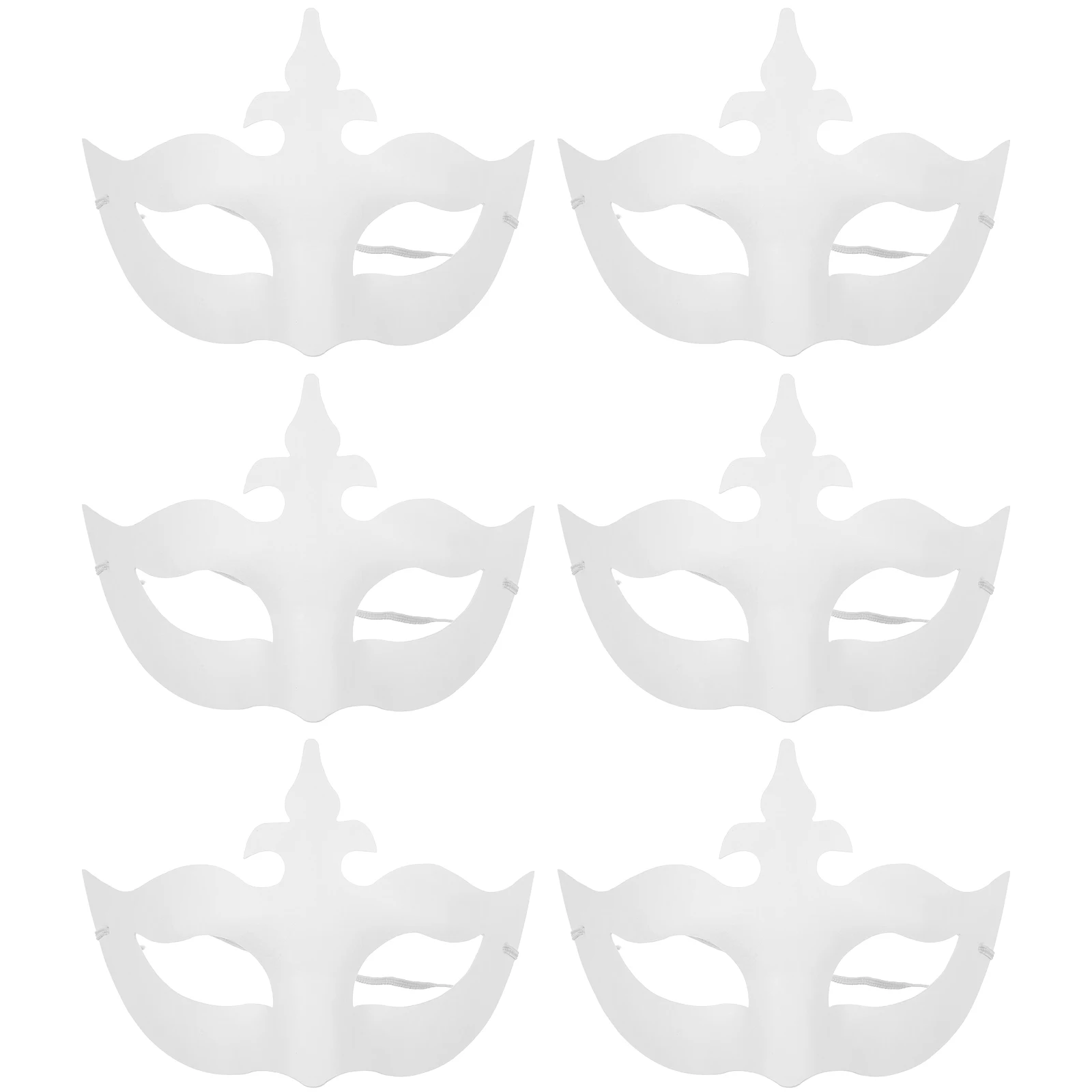 6 Pcs Hand-painted Props Paper Masks to Decorate Paintable Blank White Masquerade Child
6 Pcs Hand-painted Props Paper Masks to Decorate Paintable Blank White Masquerade Child