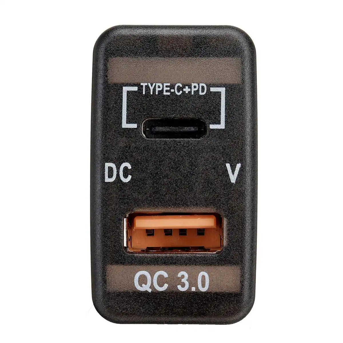 36W Dual USB Fast Charger Adapter QC3.0 Type C+PD Dashboard Socket LED Voltmeter for Toyota for Hilux for FJ Cruiser for Honda
36W Dual USB Fast Charger Adapter QC3.0 Type C+PD Dashboard Socket LED Voltmeter for Toyota for Hilux for FJ Cruiser for Honda
