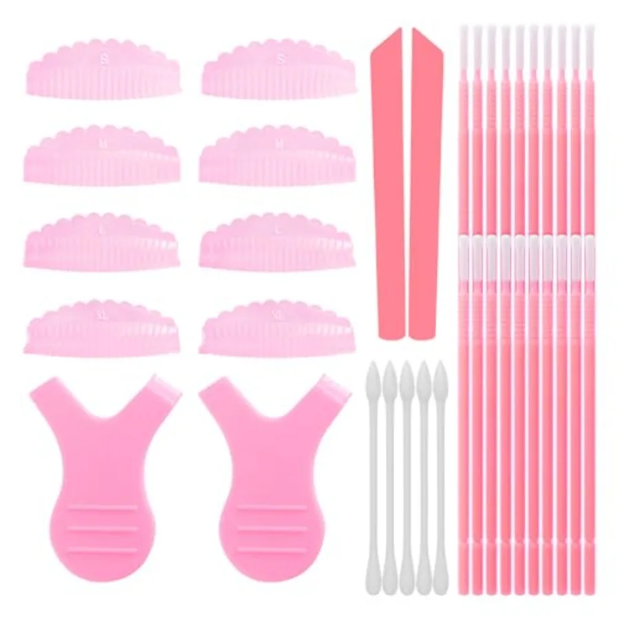Self-Adhesive Glueless Lash Lift Shields 8 pcs 4 Sizes Reusable Silicone Lash Lift Rods Pads for Eyelash Perming Curling and Li
Self-Adhesive Glueless Lash Lift Shields 8 pcs 4 Sizes Reusable Silicone Lash Lift Rods Pads for Eyelash Perming Curling and Li