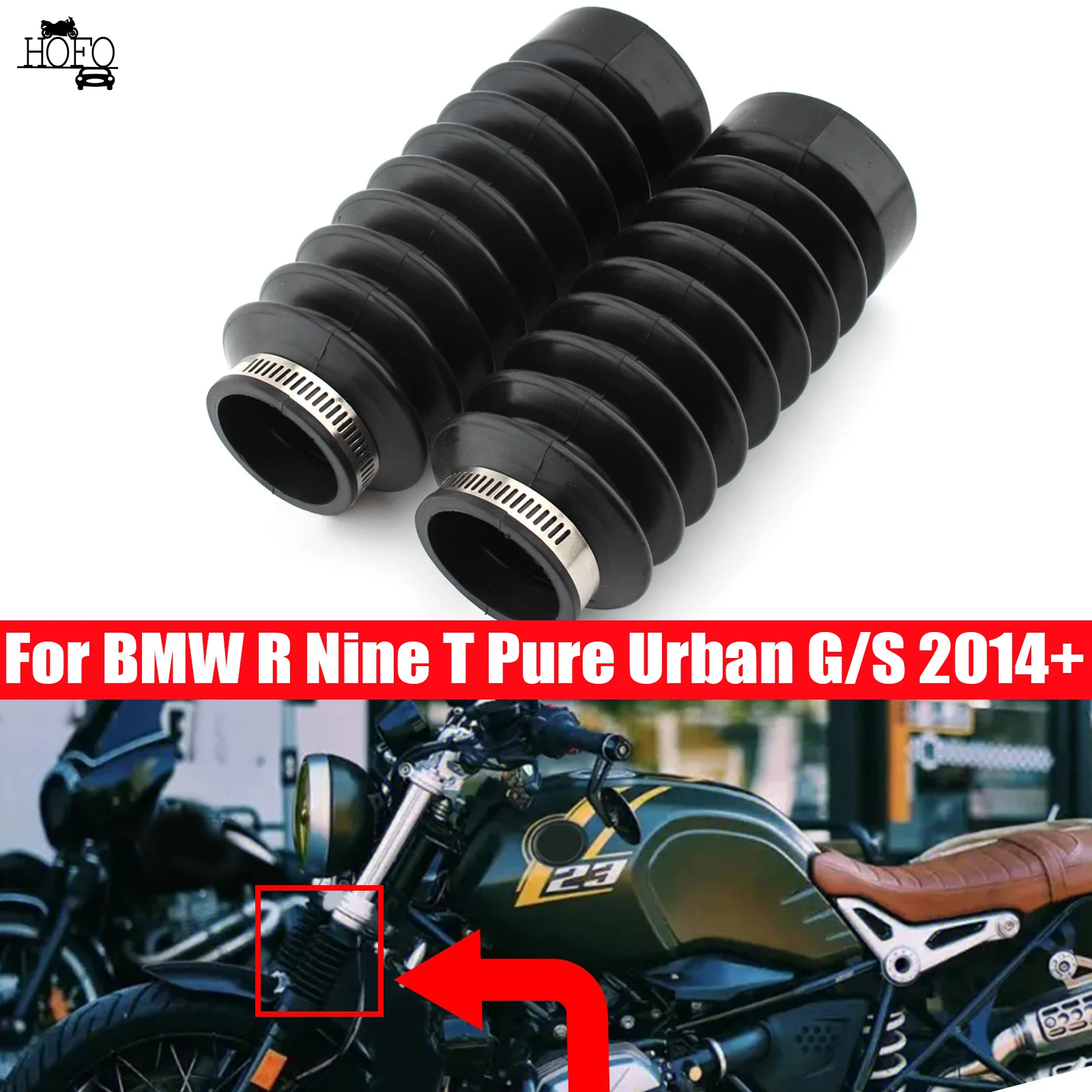 2pcs Motorcycle Front Fork Cover Gaiters Gators Boots Shock ProtectorFor BMW R Nine T Pure Urban G/S 2014+ Dust Guard Rubber
2pcs Motorcycle Front Fork Cover Gaiters Gators Boots Shock ProtectorFor BMW R Nine T Pure Urban G/S 2014+ Dust Guard Rubber