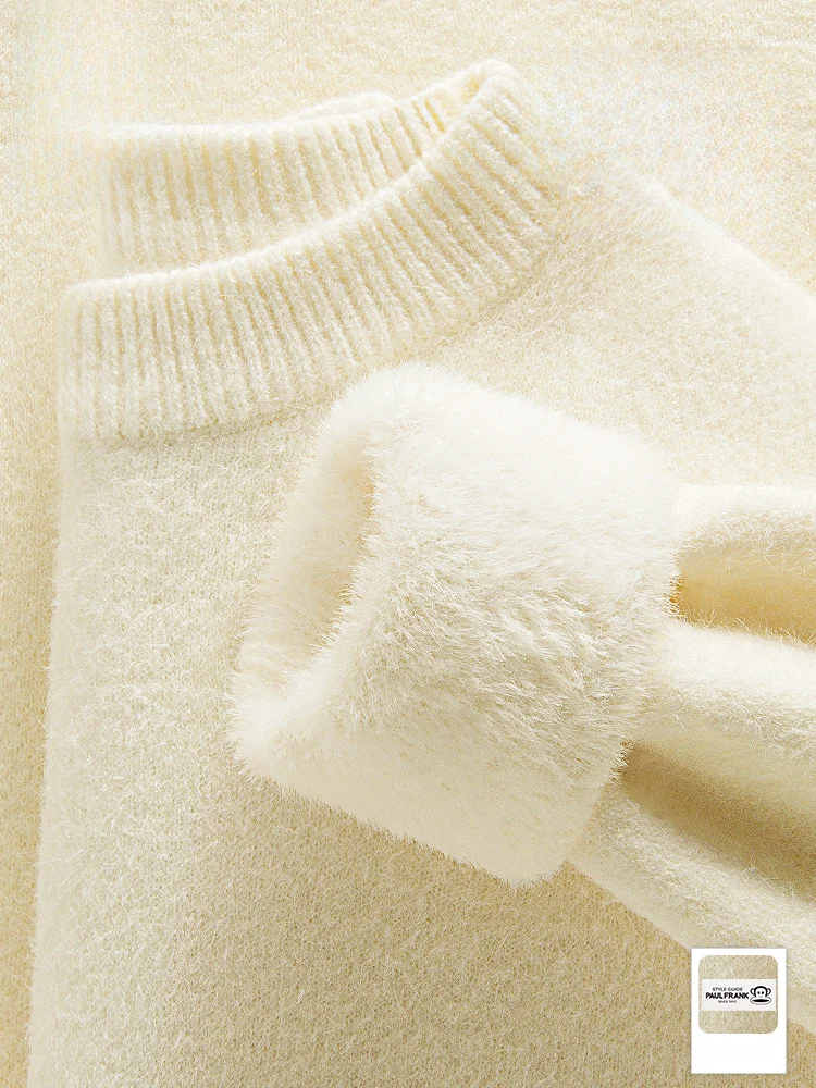 Fce Lined Knitwear round Ne Warm Men's Autumn Winter Sle Casual Comfortable Long Sve Top for Couples
Fce Lined Knitwear round Ne Warm Men's Autumn Winter Sle Casual Comfortable Long Sve Top for Couples