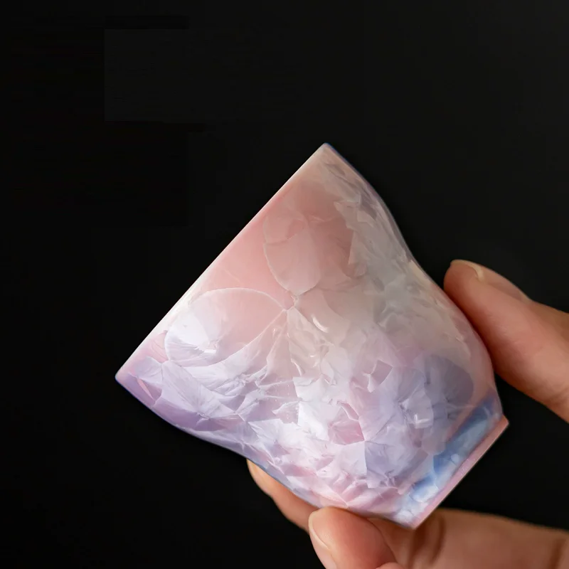 Kiln Fambe Crystal Glaze Teacup Elegant Tea Bowl Beautiful Tea Cup Tea-tasting Personal Cup Jianzhan Master Cups Tea Services
Kiln Fambe Crystal Glaze Teacup Elegant Tea Bowl Beautiful Tea Cup Tea-tasting Personal Cup Jianzhan Master Cups Tea Services