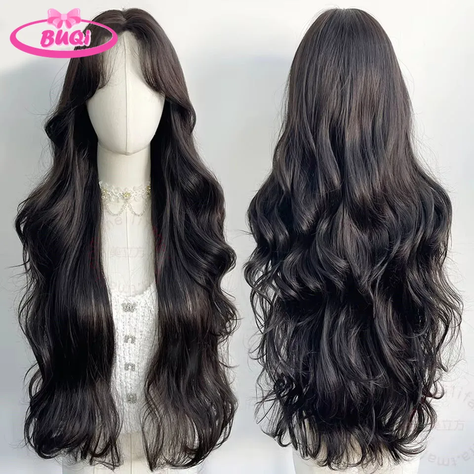 Brown Black Synthetic Wigs Long BodyWavy Wig Natural Hairline Daily Red HairHeat Resistant Fiber Smooth Party CosplayWig LM
Brown Black Synthetic Wigs Long BodyWavy Wig Natural Hairline Daily Red HairHeat Resistant Fiber Smooth Party CosplayWig LM