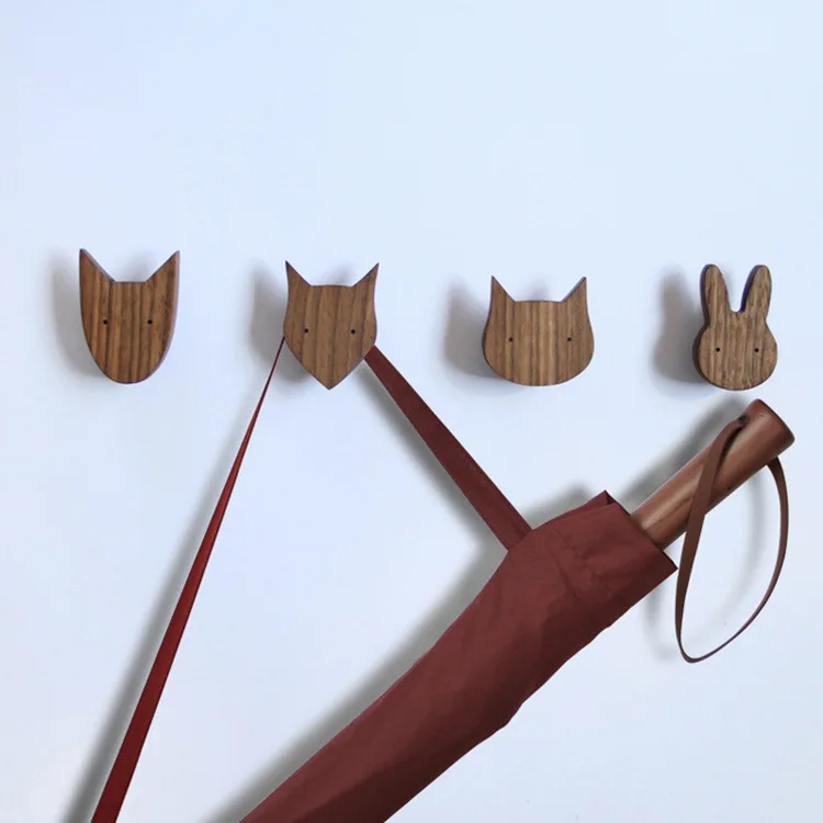Nordic Walnut Wood Animal Wall Hooks Children's Room Decorative Hooks Modern Minimalist Style Wooden Material Cartoon Wall Hooks
Nordic Walnut Wood Animal Wall Hooks Children's Room Decorative Hooks Modern Minimalist Style Wooden Material Cartoon Wall Hooks