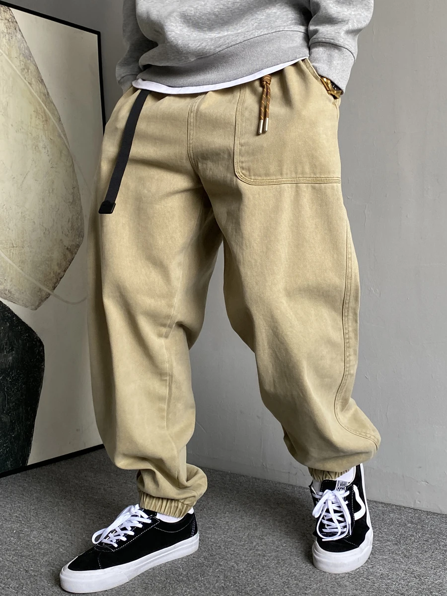 Spring American Casual Waed Khaki Large ket Work Pants Men Loose Pure Cotton Cuffed Trousers Wear Resistant Autumn Wear
Spring American Casual Waed Khaki Large ket Work Pants Men Loose Pure Cotton Cuffed Trousers Wear Resistant Autumn Wear