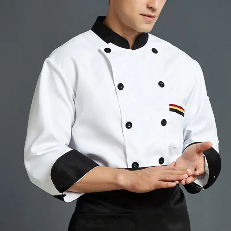 72XE Men's Chefs Men Short Sleeve Classical Chefs Coat with Traditional Buttons Hotel Restaurant Work Shirt Uniform
72XE Men's Chefs Men Short Sleeve Classical Chefs Coat with Traditional Buttons Hotel Restaurant Work Shirt Uniform