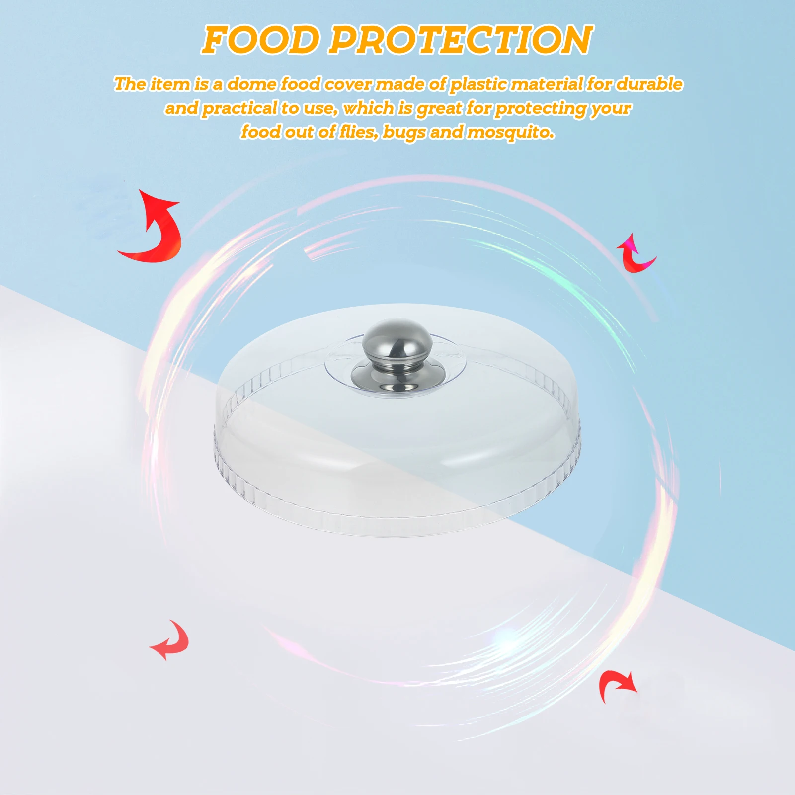 Dome Food Cover Clear Plastic Container Lid for Cake Dessert Dust-proof Kitchen Home Acrylic Cloche Protect
Dome Food Cover Clear Plastic Container Lid for Cake Dessert Dust-proof Kitchen Home Acrylic Cloche Protect