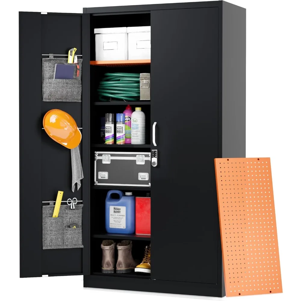 72" Extra-Spacious Metal Storage Cabinet, Large Garage Storage Cabinet with Locking Doors, Metal Cabinets for Office, Home, Scho
72" Extra-Spacious Metal Storage Cabinet, Large Garage Storage Cabinet with Locking Doors, Metal Cabinets for Office, Home, Scho
