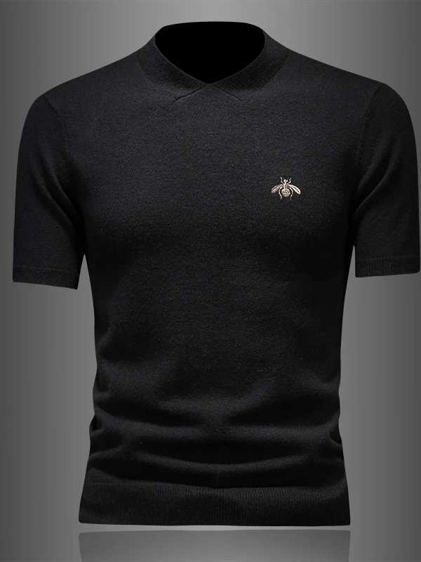 Men's V-Ne ort Sve Knitted Wool Sweater Embroidered Luxury Casual Sle Bee Autumn Winter New Faion
Men's V-Ne ort Sve Knitted Wool Sweater Embroidered Luxury Casual Sle Bee Autumn Winter New Faion