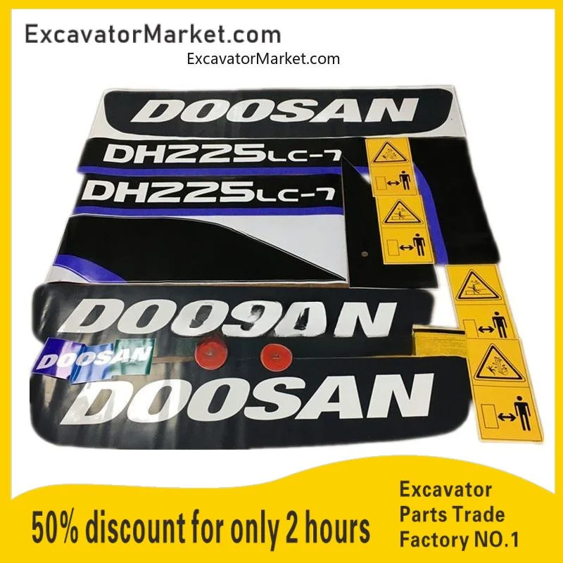 For Doosan Dh60/80/150/200/220/225/370/420-7 S0001 Excavator Full Car Sticker Whole Body Sticker X Excavator Accessories
For Doosan Dh60/80/150/200/220/225/370/420-7 S0001 Excavator Full Car Sticker Whole Body Sticker X Excavator Accessories