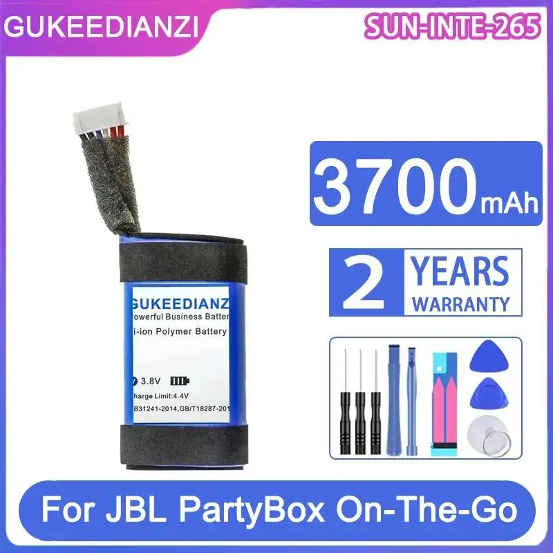 3700mAh Portable for Bluetooth Speaker Battery Durable Sun-Inte-265 For Jbl Partybox ON-The-GO Speaker
3700mAh Portable for Bluetooth Speaker Battery Durable Sun-Inte-265 For Jbl Partybox ON-The-GO Speaker