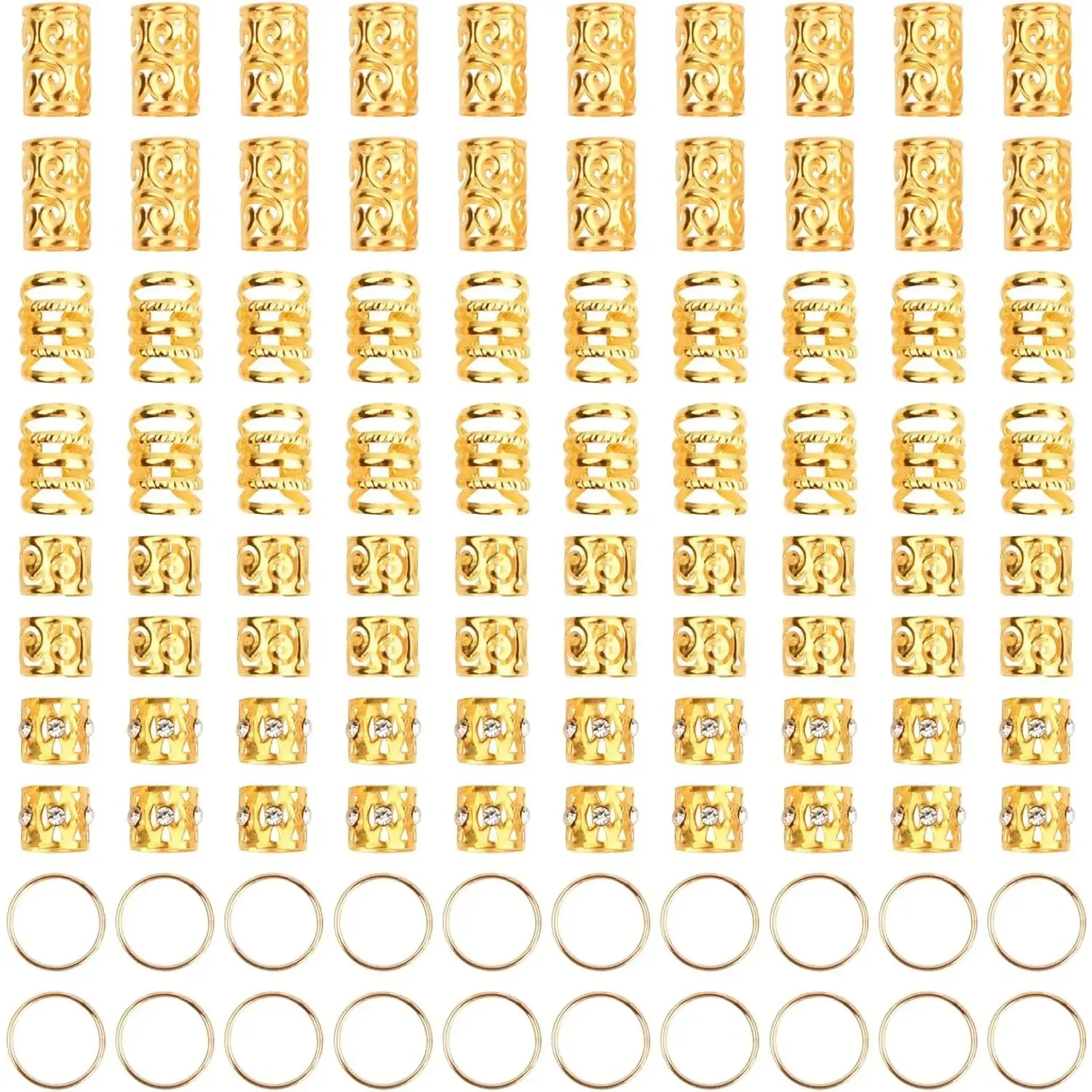 100 шт./пакет, набор колец для наращивания волос с золотыми и серебряными бриллиантами для дредов/париков
100 шт./пакет, набор колец для наращивания волос с золотыми и серебряными бриллиантами для дредов/париков