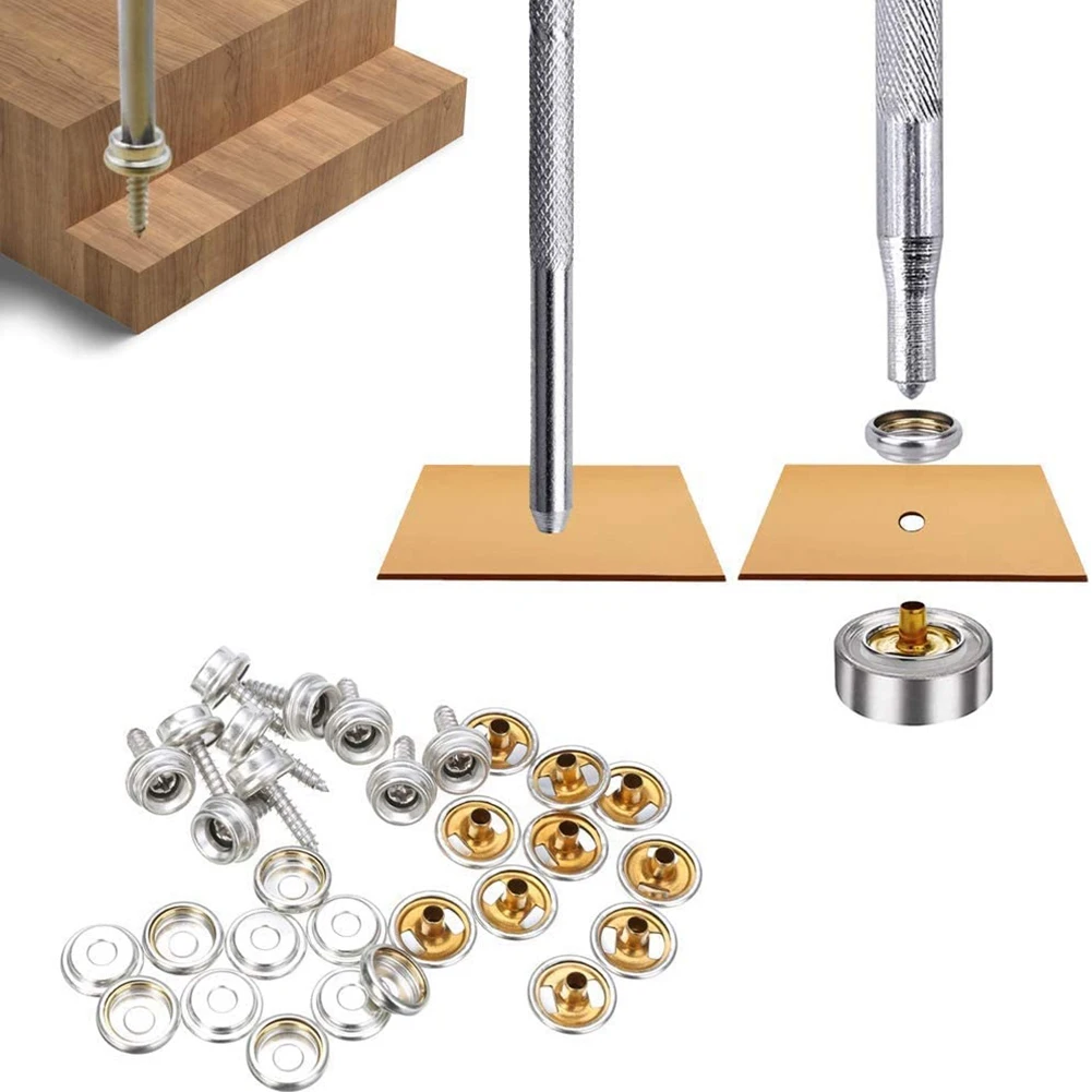 Fasteners Kit, Stainless Steel Screw Snaps Button Replacement Press Stud Kit With Tool For Boat Covers Tents Tarpaulins
Fasteners Kit, Stainless Steel Screw Snaps Button Replacement Press Stud Kit With Tool For Boat Covers Tents Tarpaulins
