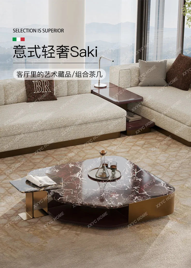 FFHigh-end large flat-floor living room, natural marble coffee table combination, style
FFHigh-end large flat-floor living room, natural marble coffee table combination, style