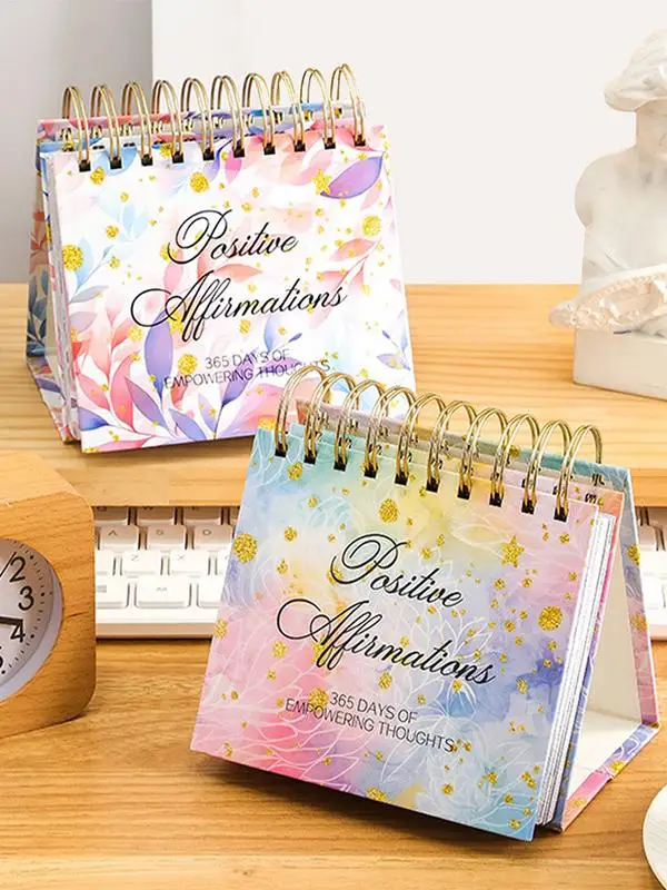 365 Days Positive Affirmations Desk Calendar 2025 Standing F-lip Coil Desktop Calendar With Inspirational Quotes
365 Days Positive Affirmations Desk Calendar 2025 Standing F-lip Coil Desktop Calendar With Inspirational Quotes