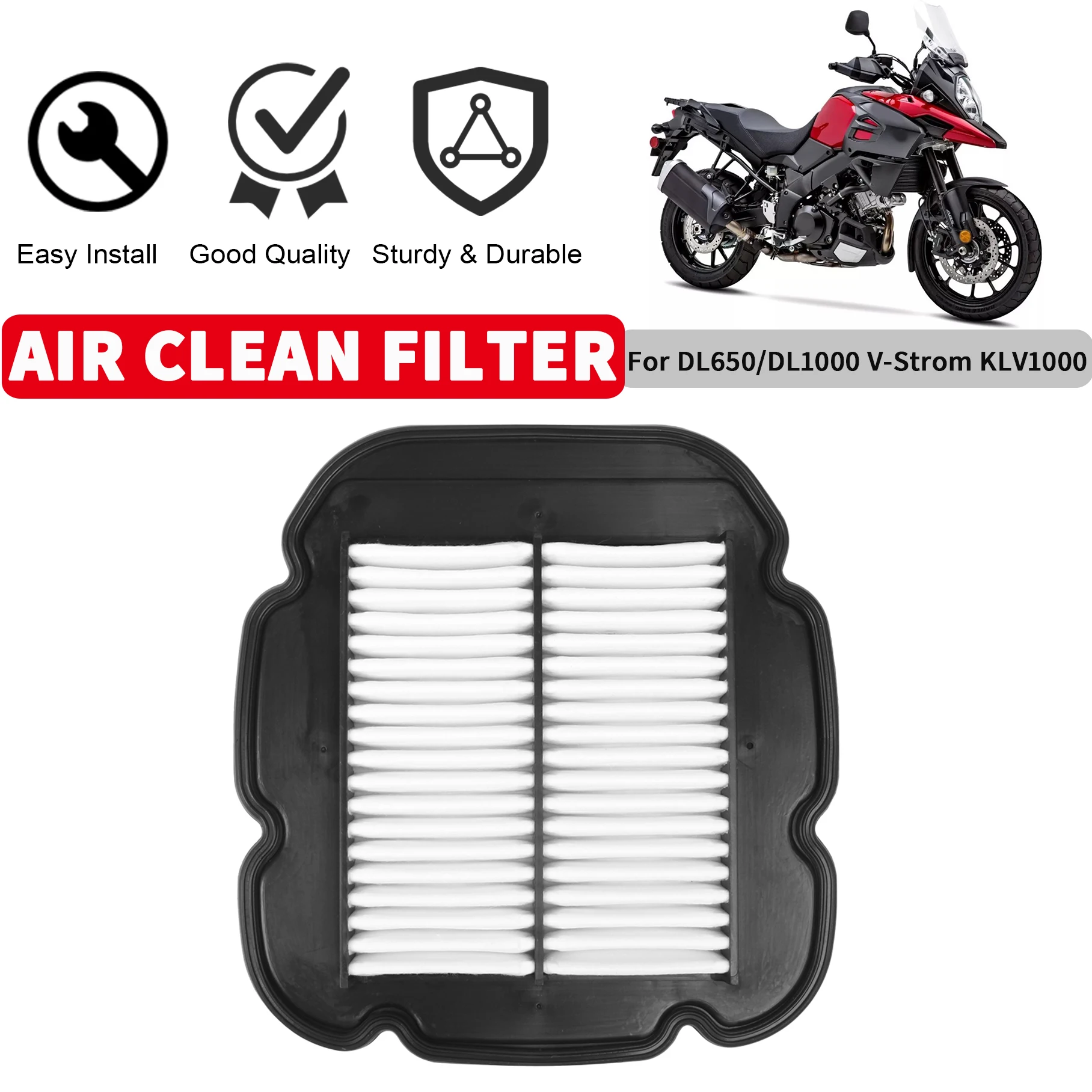 DL 1000 KLV Motorcycle Intake Cleaner Air Filter For Suzuki DL650 V-Strom 2004-2016 DL1000 V-Strom 2002-2012 KLV1000 2004-2006
DL 1000 KLV Motorcycle Intake Cleaner Air Filter For Suzuki DL650 V-Strom 2004-2016 DL1000 V-Strom 2002-2012 KLV1000 2004-2006