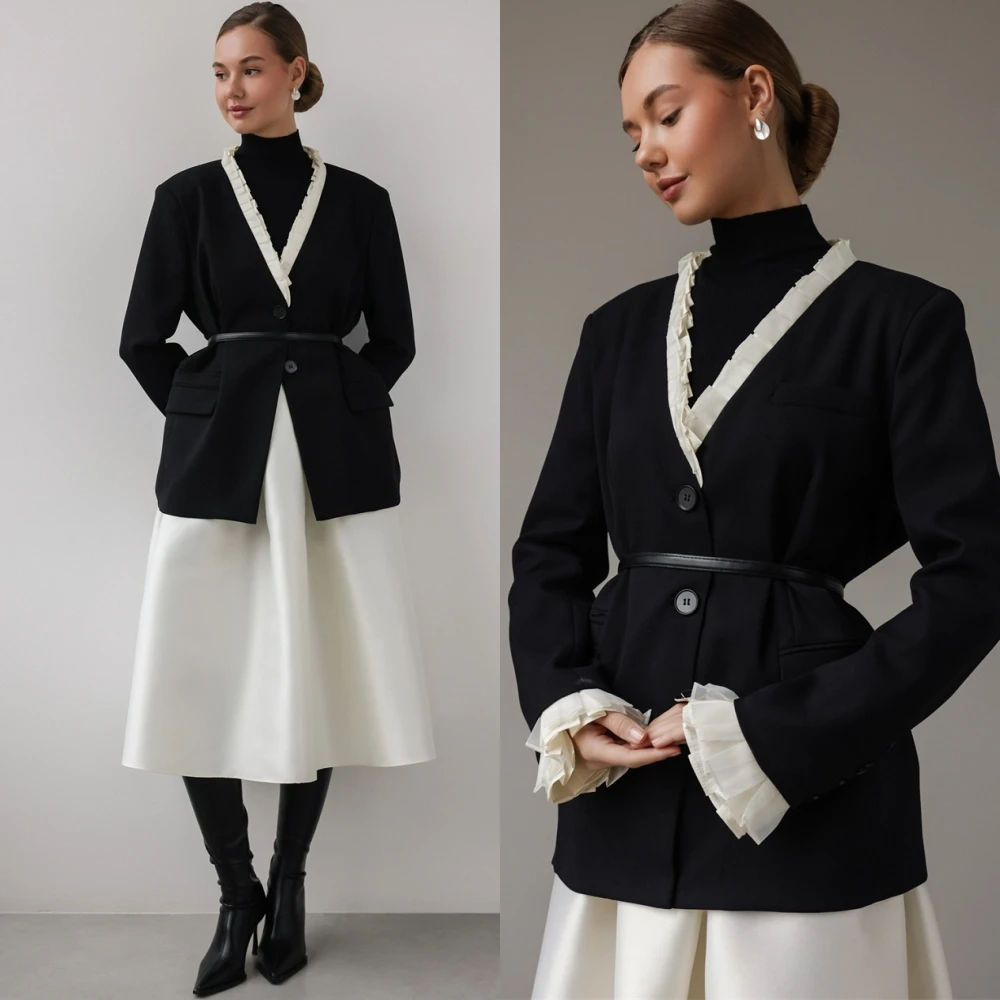 Customized High Quality High Collar Evening Dress Classic Satin Cocktail Dress Modern Long Sleeves Special Occasion Gowns
Customized High Quality High Collar Evening Dress Classic Satin Cocktail Dress Modern Long Sleeves Special Occasion Gowns