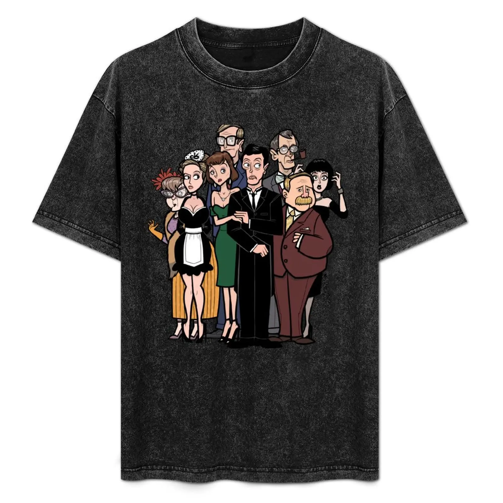 Clue Movie Cartoon Characters T-Shirt Trendy Casual Short Sleeve Shirt
Clue Movie Cartoon Characters T-Shirt Trendy Casual Short Sleeve Shirt