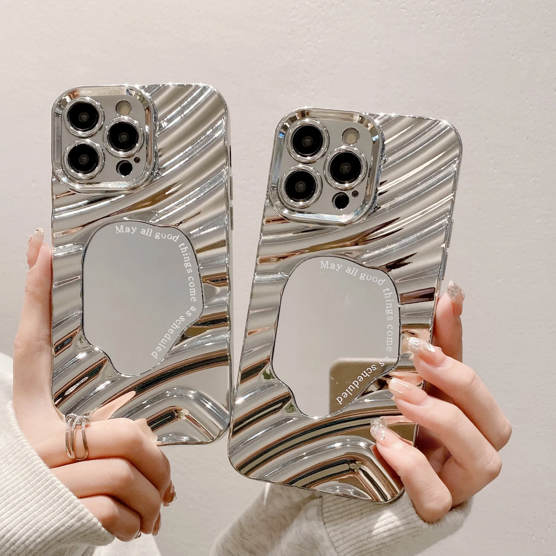 Electroplated Wrinkled Mirror Silver TPU Armor Case For iPhone 16 15 14 13 12 Pro Max Plus Lens Full Shockproof Protective Cover
Electroplated Wrinkled Mirror Silver TPU Armor Case For iPhone 16 15 14 13 12 Pro Max Plus Lens Full Shockproof Protective Cover