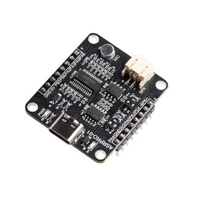BNVN-AI Offline Recognition Module ASR-PRO Development Board Speech Recognition Control Module Pin Header Already Soldered 2M
