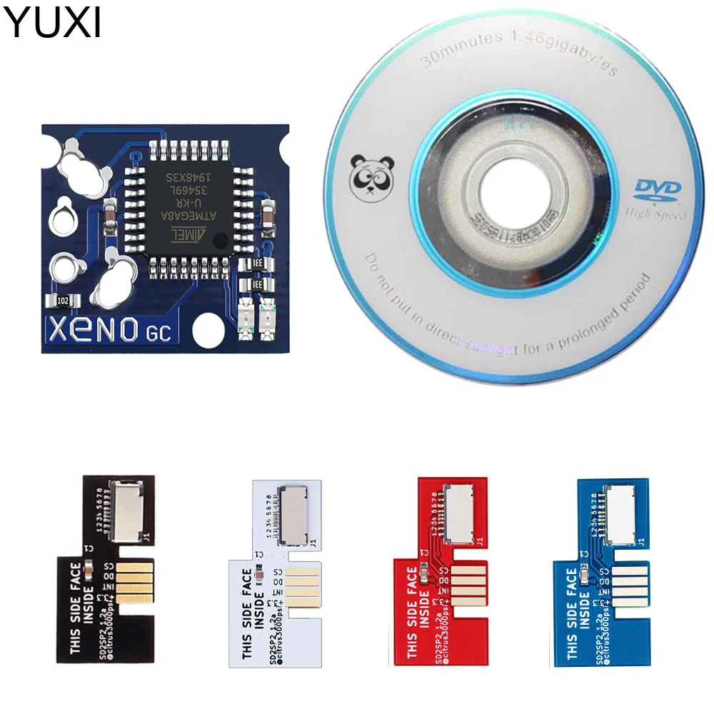 YUXI SD2SP2 Adapter Replacement Micro SD Card Reader + Swiss Boot Disc Mini DVD +Xeno GC Chip Compatible Gamecube For NGC
YUXI SD2SP2 Adapter Replacement Micro SD Card Reader + Swiss Boot Disc Mini DVD +Xeno GC Chip Compatible Gamecube For NGC