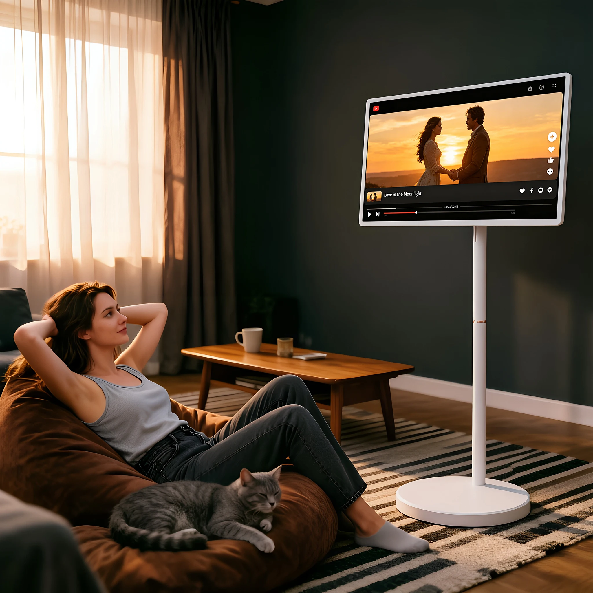 Portable Tv Televisions Lcd Advertising Screen Display Portable Tv On Wheels Electronics Smart Tvs With Stand
Portable Tv Televisions Lcd Advertising Screen Display Portable Tv On Wheels Electronics Smart Tvs With Stand