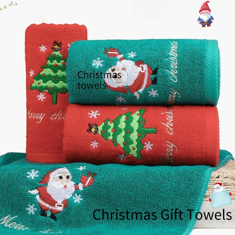 Set Xmas Gift New Year Red Towel Classic Solid Christmas Decor Xmas Tree/Santa Claus Embroidery Bath Towel Christmas Hand Towels
Set Xmas Gift New Year Red Towel Classic Solid Christmas Decor Xmas Tree/Santa Claus Embroidery Bath Towel Christmas Hand Towels