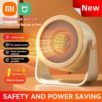 Xiaomi Mini Heater Small Portable Shaking Head Heater Low Noise Energy Saving Rapid Heating for Desktop Home Office