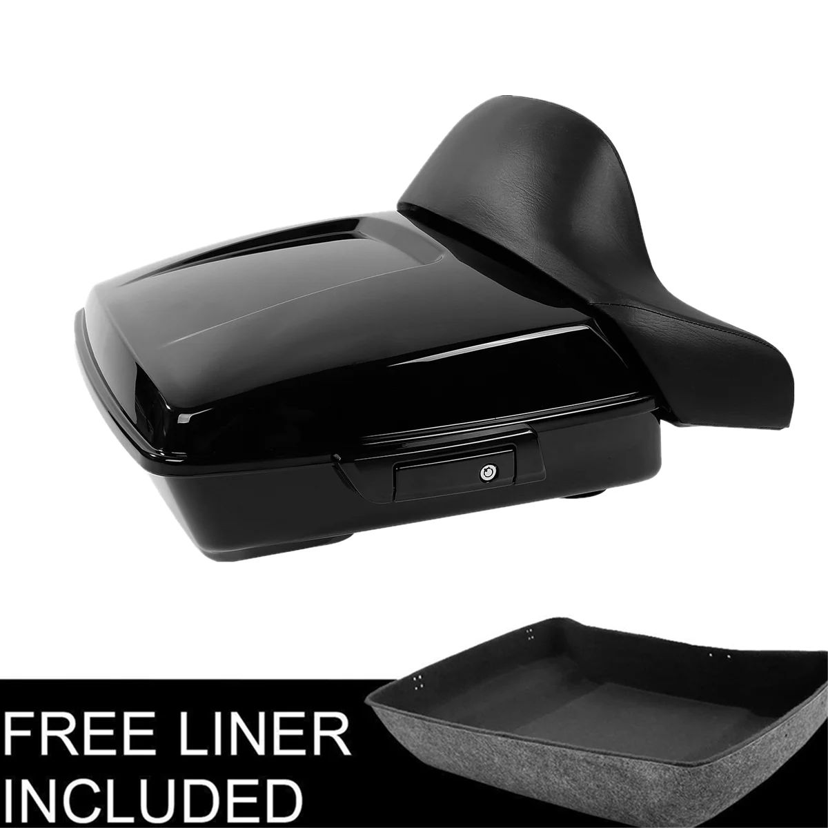 Motorcycle Chopped Pack Trunk W/ Black Latch Backrest For Harley Tour Pack Touring Road King Street Glide Road Glide 2014-2022
Motorcycle Chopped Pack Trunk W/ Black Latch Backrest For Harley Tour Pack Touring Road King Street Glide Road Glide 2014-2022