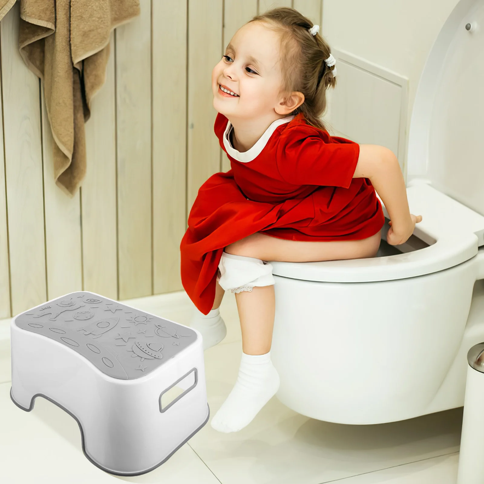 Toilet Step Stool Footrest Kids Chair Bathroom Stools Potty Stool for Toddlers Office Stepping Sturdy PP Material Easy Clean
Toilet Step Stool Footrest Kids Chair Bathroom Stools Potty Stool for Toddlers Office Stepping Sturdy PP Material Easy Clean