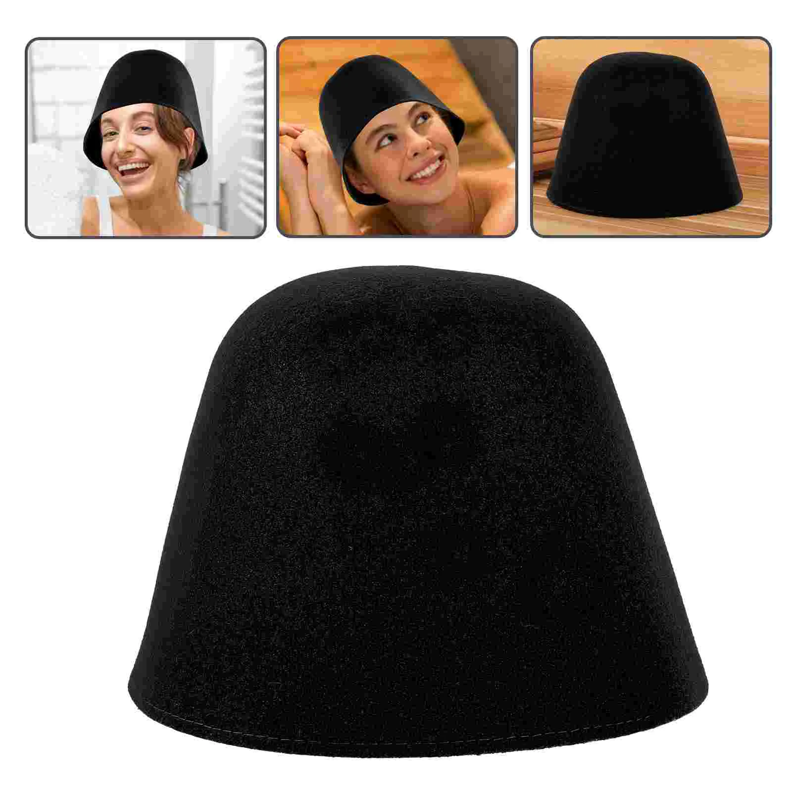 White Bucket Hat Sauna Cap Shower for Women Sweet and Cute Black Felt Accessories
White Bucket Hat Sauna Cap Shower for Women Sweet and Cute Black Felt Accessories