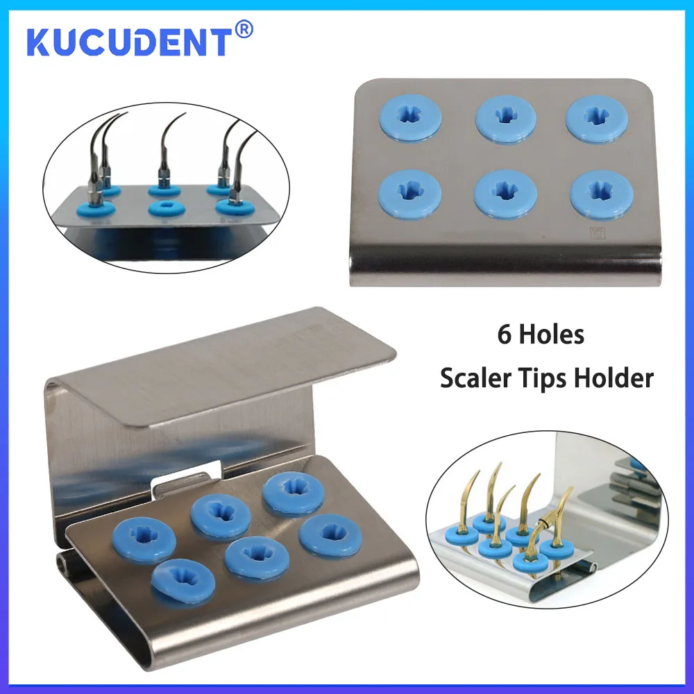 KUCUDENT 6 Holes Ultrasonic Dental Scaler Tip Holder Stand Disinfection Storage Box Cover Fit EMS Satelec DTE Woodpecker Dentist
KUCUDENT 6 Holes Ultrasonic Dental Scaler Tip Holder Stand Disinfection Storage Box Cover Fit EMS Satelec DTE Woodpecker Dentist