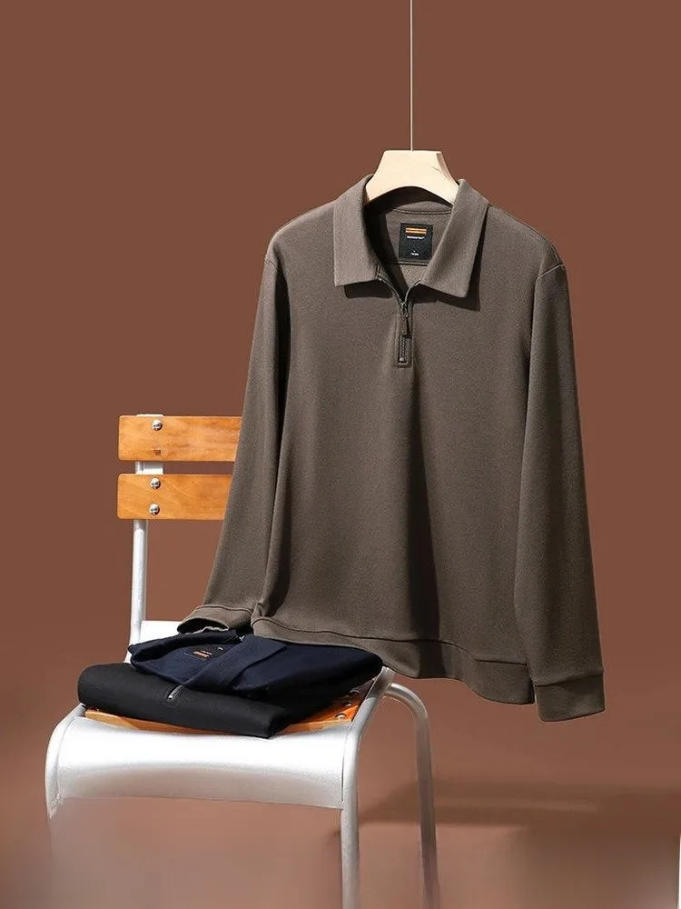 Мужская классическая футболка-поло Ele с длинным рукавом на молнии, из шерсти и модала, легкая, классического кроя
Мужская классическая футболка-поло Ele с длинным рукавом на молнии, из шерсти и модала, легкая, классического кроя