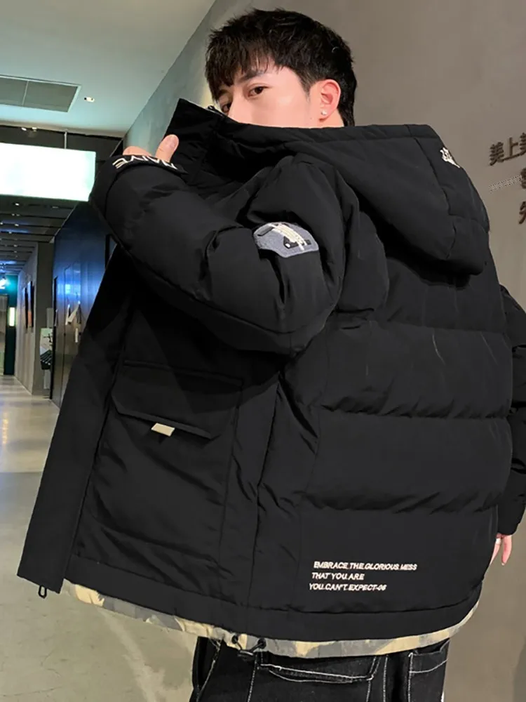 Men's Thiened down Cotton Jaet Hooded Winter Warm Outerwear Loose Fit Windproof Coat Long Sve Button Detail CleanFit
Men's Thiened down Cotton Jaet Hooded Winter Warm Outerwear Loose Fit Windproof Coat Long Sve Button Detail CleanFit