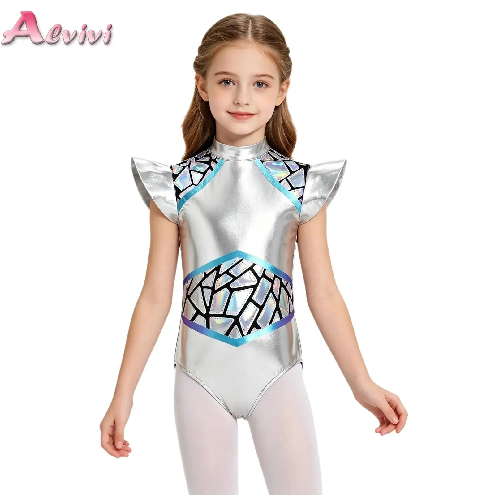 Kids Girls Halloween Alien Cosplay Costume Outer Space Leotard Gradient Metallic Ballet Dance Bodysuit for Role Play Theme Party
Kids Girls Halloween Alien Cosplay Costume Outer Space Leotard Gradient Metallic Ballet Dance Bodysuit for Role Play Theme Party