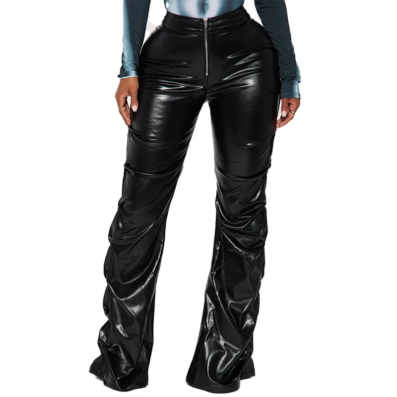 Casual Women Pu Leather Pants Pleated Pencil Streetwear Solid Color Party Night Long Trousers Clothes Outfit
Casual Women Pu Leather Pants Pleated Pencil Streetwear Solid Color Party Night Long Trousers Clothes Outfit