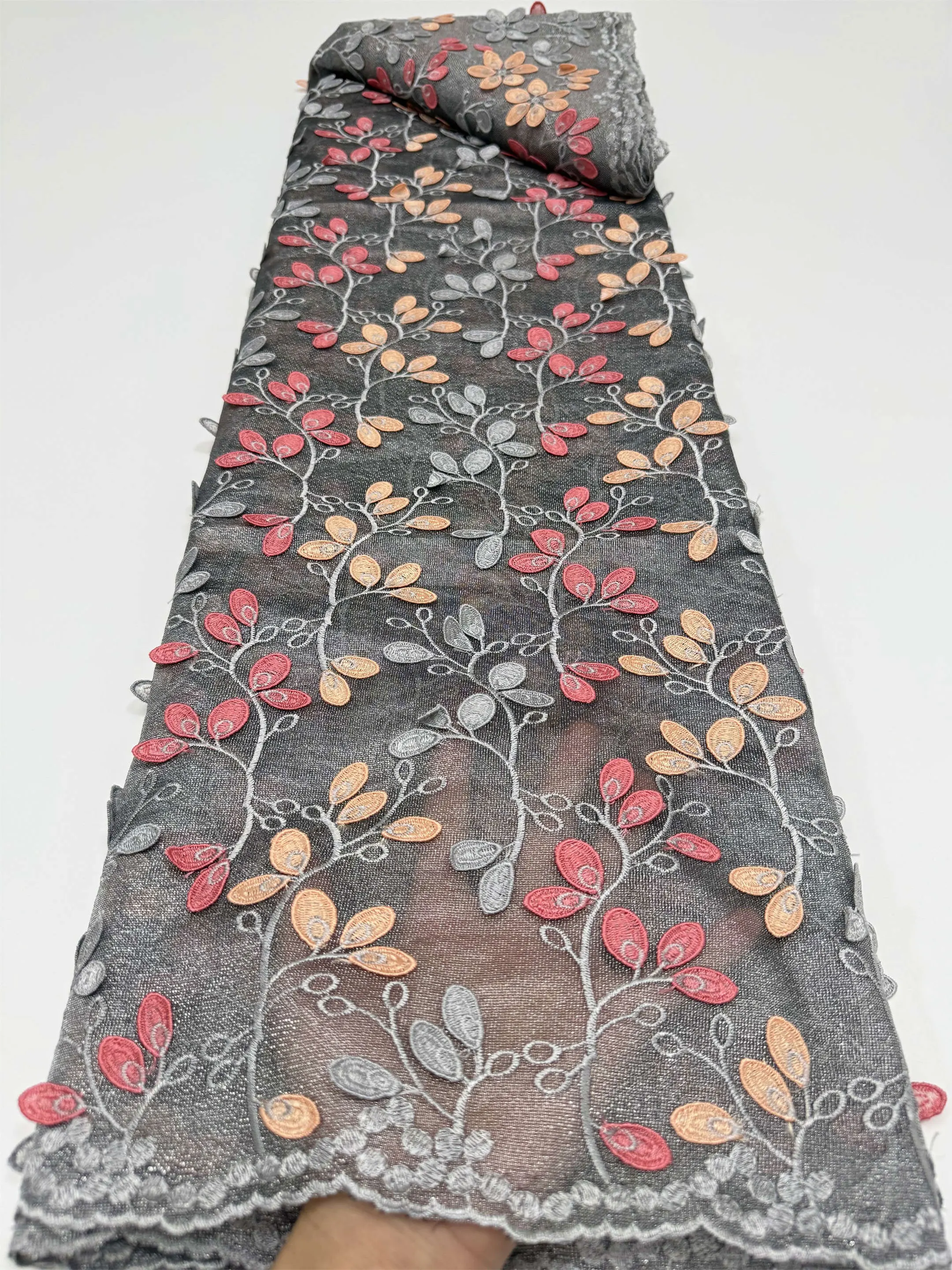 Grey 3D Lace Fabrics For 2026 Luxury Laces On Sale 5 Yard High Quality Lace Applique African French Lace Fabric For Dress M516-1
Grey 3D Lace Fabrics For 2026 Luxury Laces On Sale 5 Yard High Quality Lace Applique African French Lace Fabric For Dress M516-1