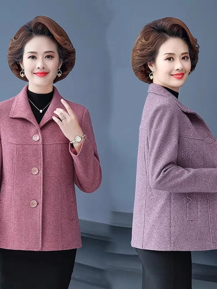 Thickened Cotton Plaid Short Coat for Middle-Aged And Elderly Women Autumn Fashion Outerwear Large Size Casual Style Button D...
Thickened Cotton Plaid Short Coat for Middle-Aged And Elderly Women Autumn Fashion Outerwear Large Size Casual Style Button D...